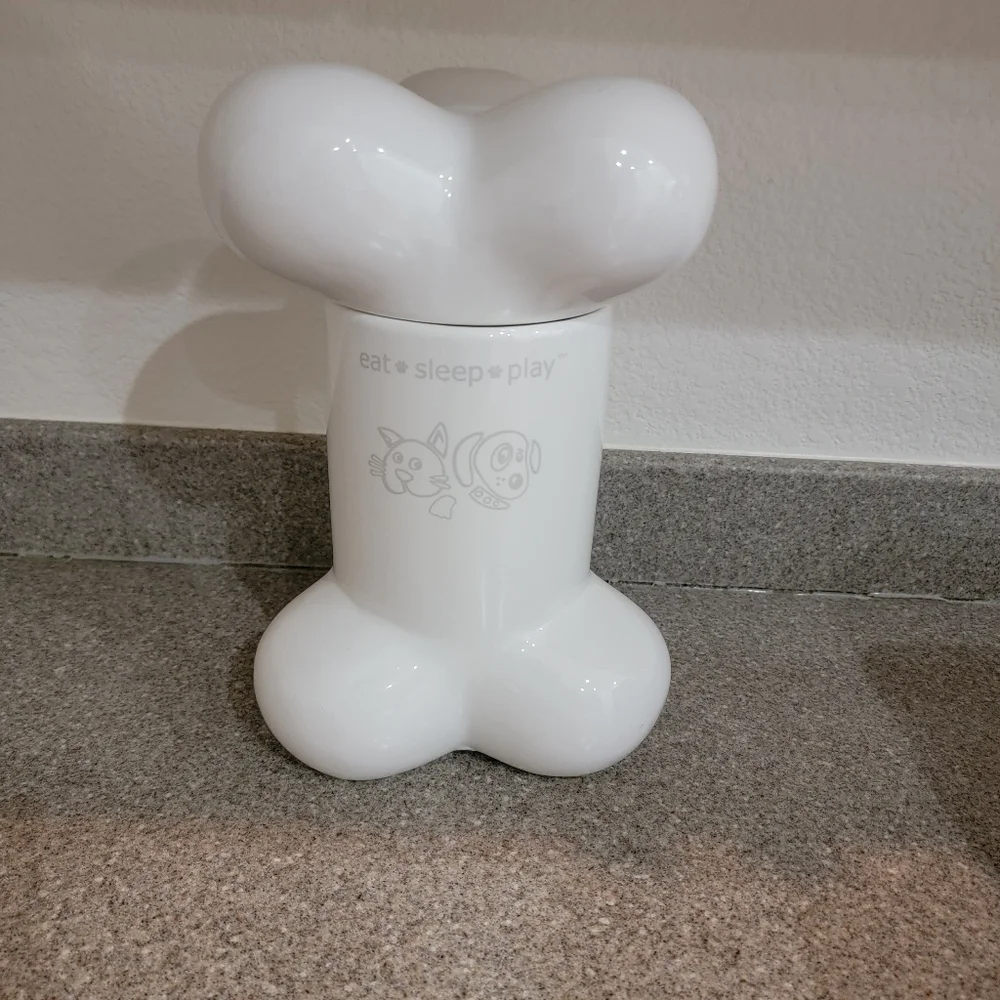 Dog Bone Cookie Treat Jar